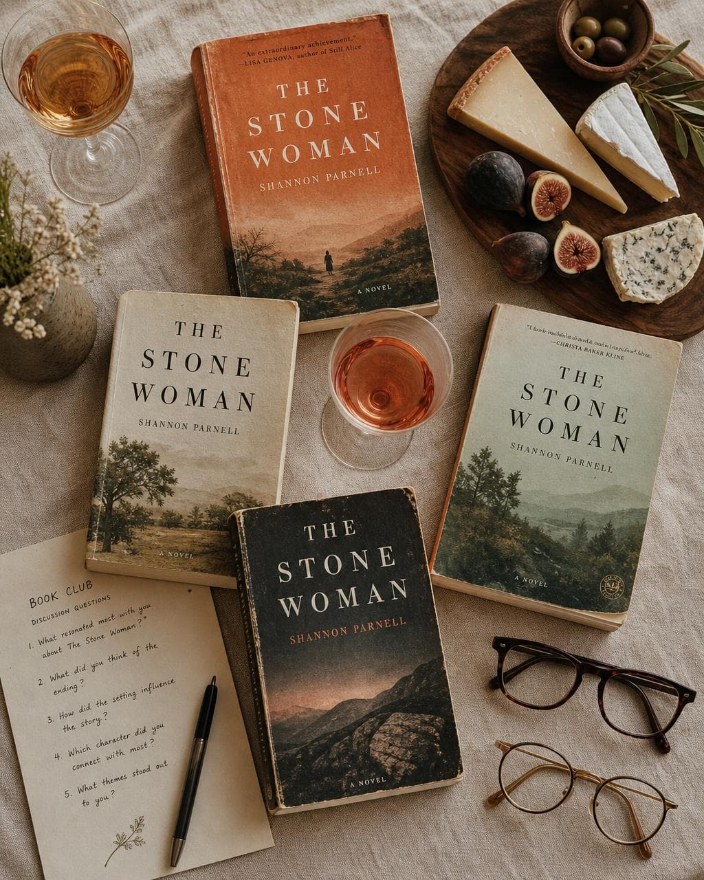 Book club editorial moodboard