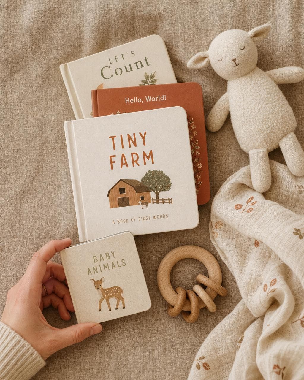 Baby books editorial moodboard