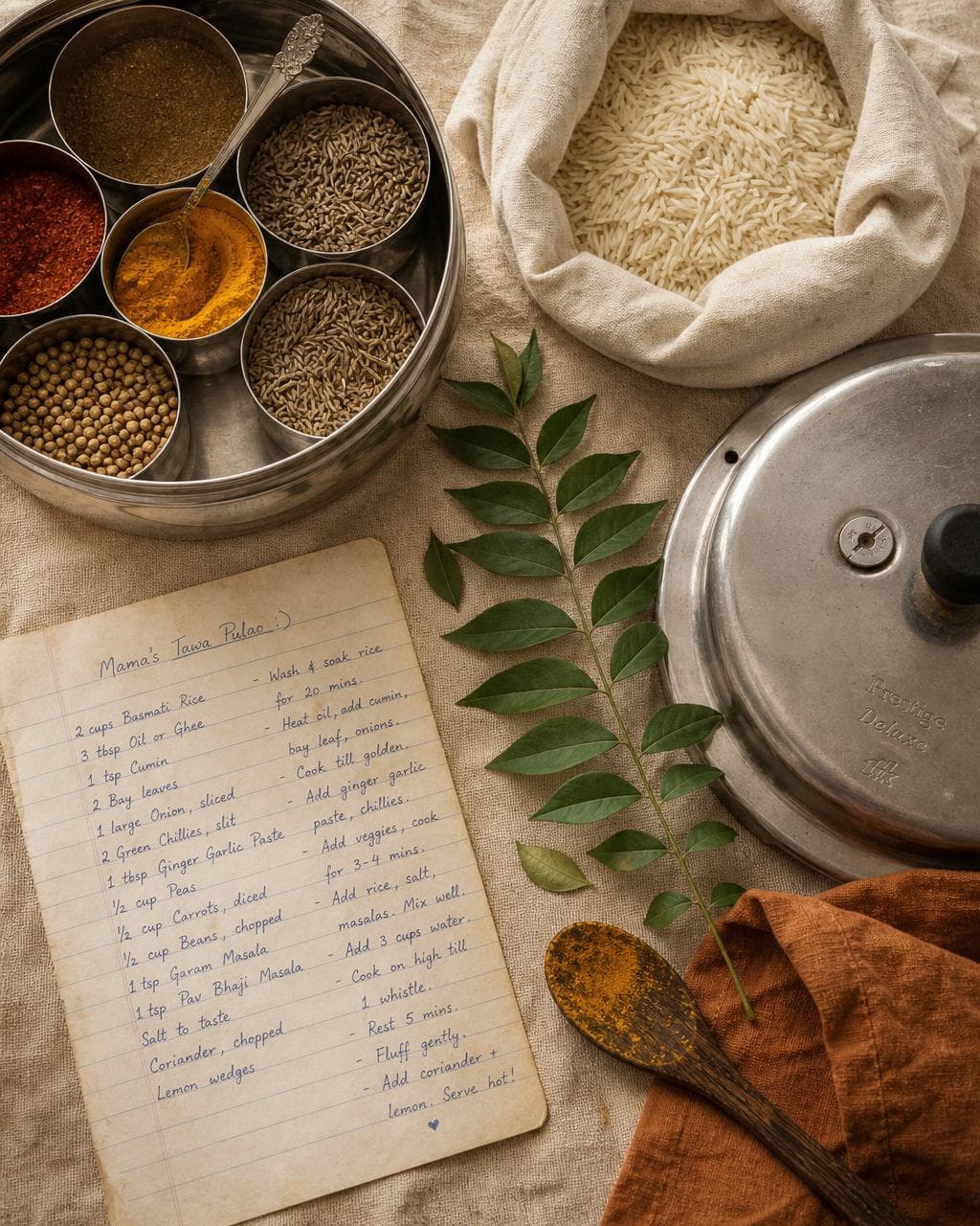 Masala dabba editorial moodboard