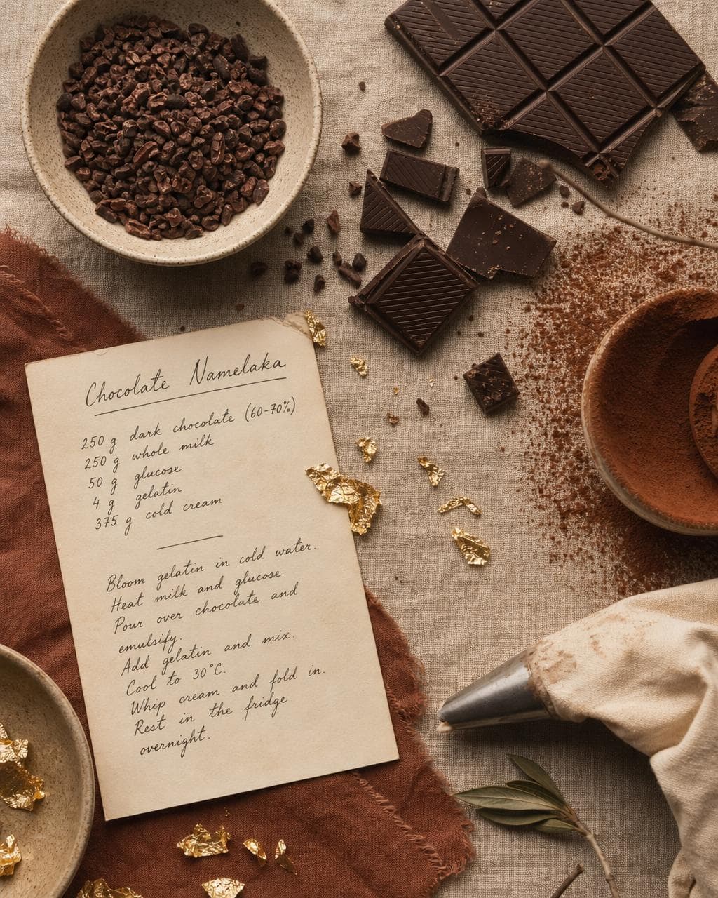 Chocolate editorial moodboard