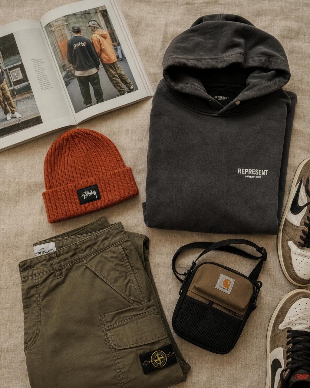 Streetwear editorial moodboard