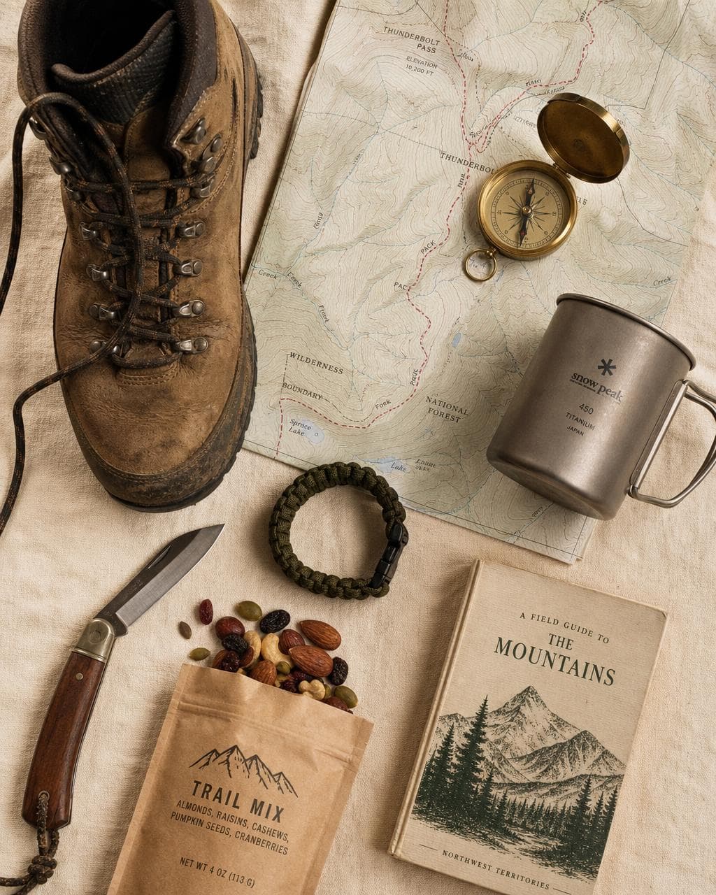 Outdoor gear editorial moodboard