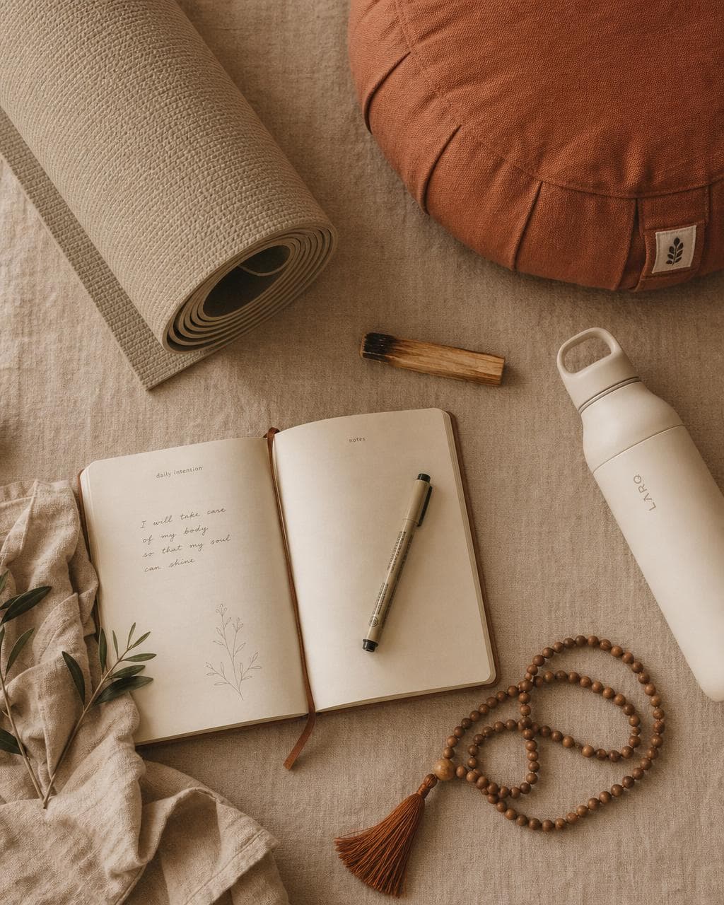 Yoga editorial moodboard