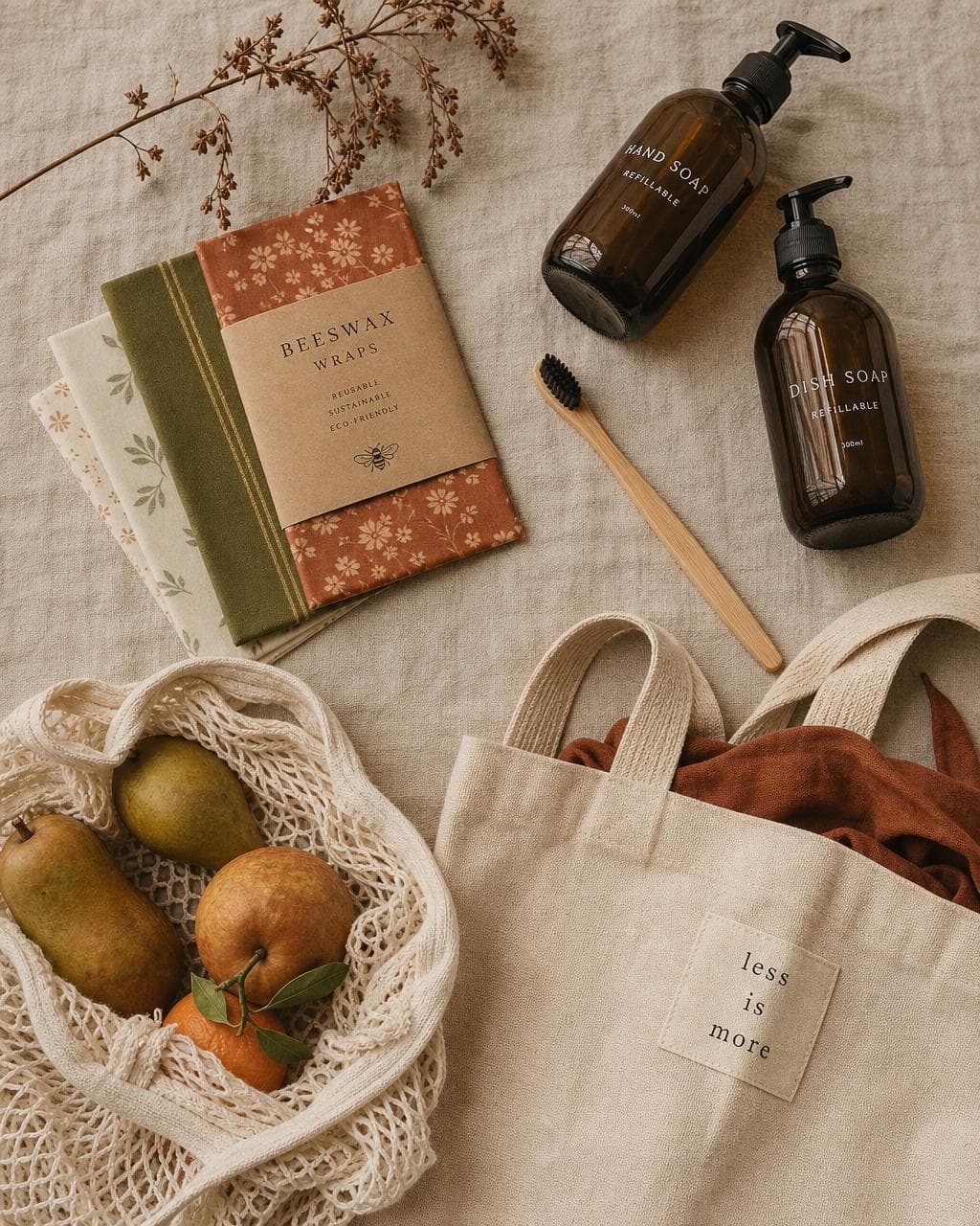 Sustainable editorial moodboard